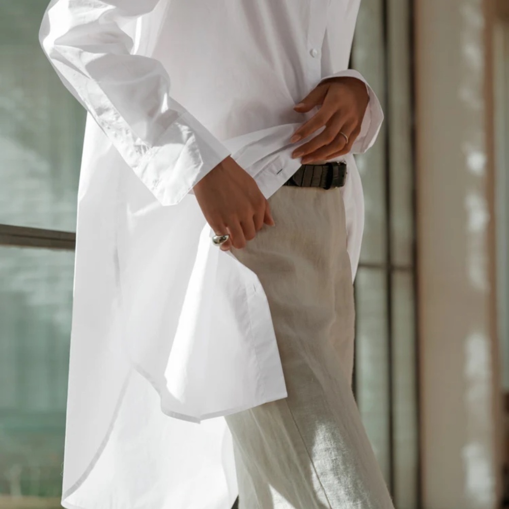 Jenni Kayne Poplin Beach Shirt made of 100% cotton - Picture 3 of 3